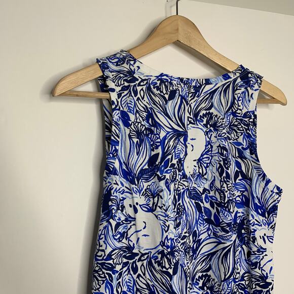 Lily Pulitzer Blue Pandarama Dress Womens Blue Small - Picture 10 of 10